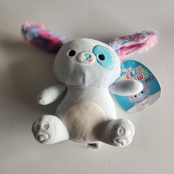 Squishmallows Other - Squishmallows Demir the Dog Squeeze Mallows Blue 8"